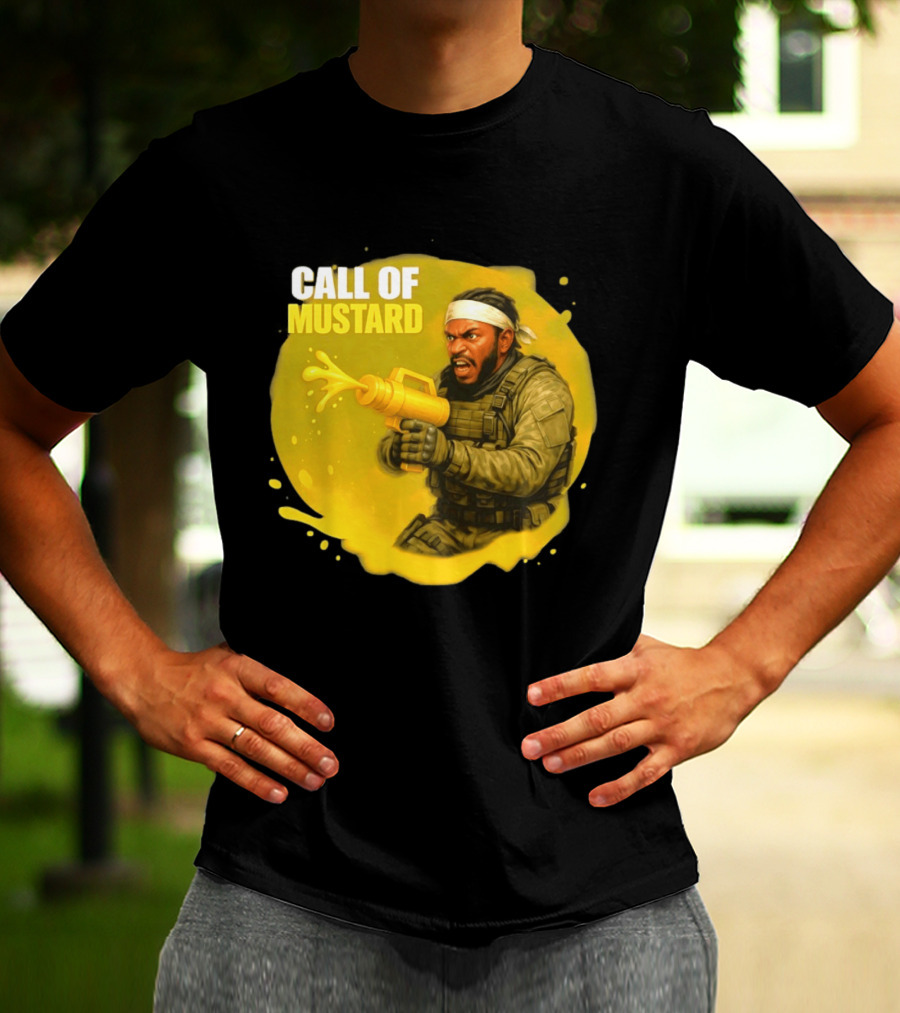 Call Of Mustard Diddy Funny Parody Combat Splash T-Shirt