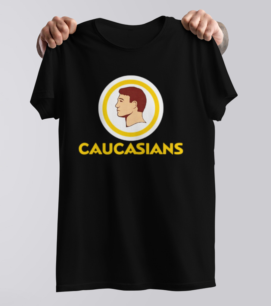 Caucasians Satire Sports Humor Caucasian Face T-Shirt