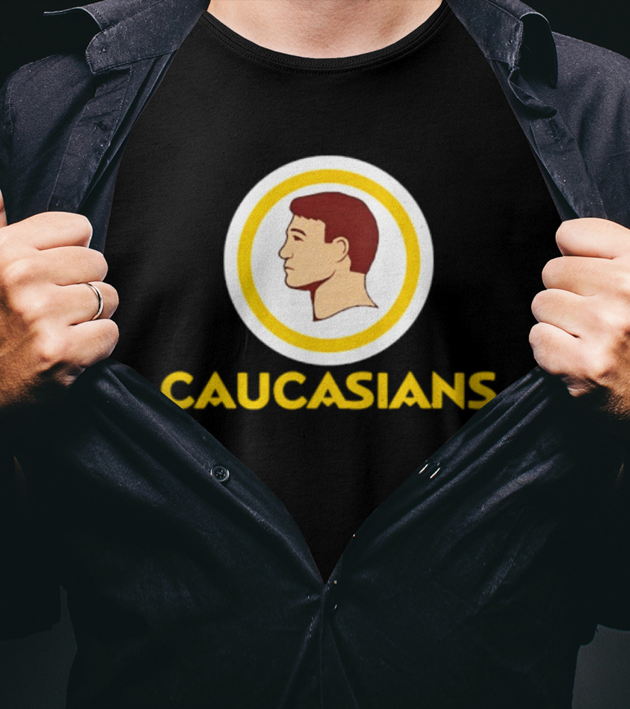 Caucasians Satire Sports Humor Caucasian Face T-Shirt