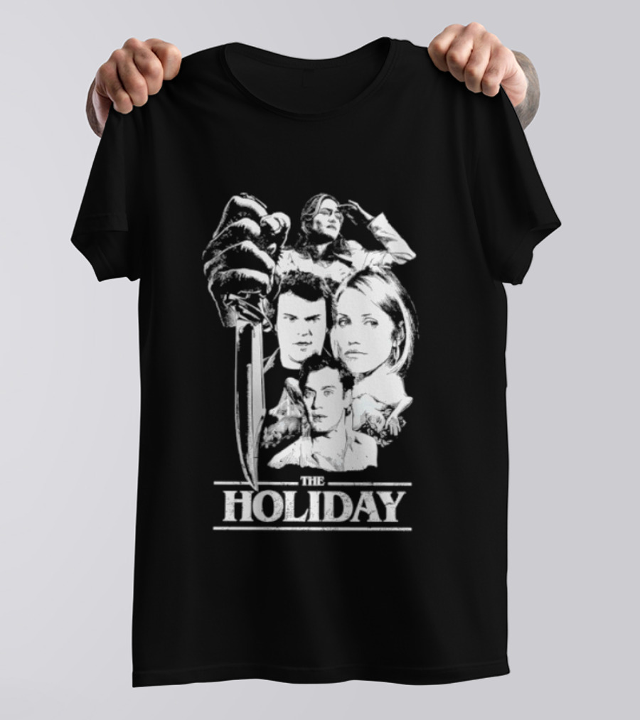 Kate Winslet Jack Black Cameron Diaz Jude Law The Holiday Horror Slasher Mashup T-Shirt