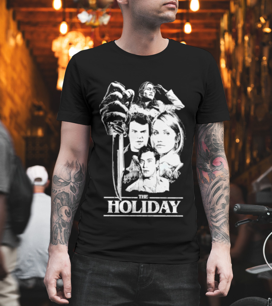 Kate Winslet Jack Black Cameron Diaz Jude Law The Holiday Horror Slasher Mashup T-Shirt