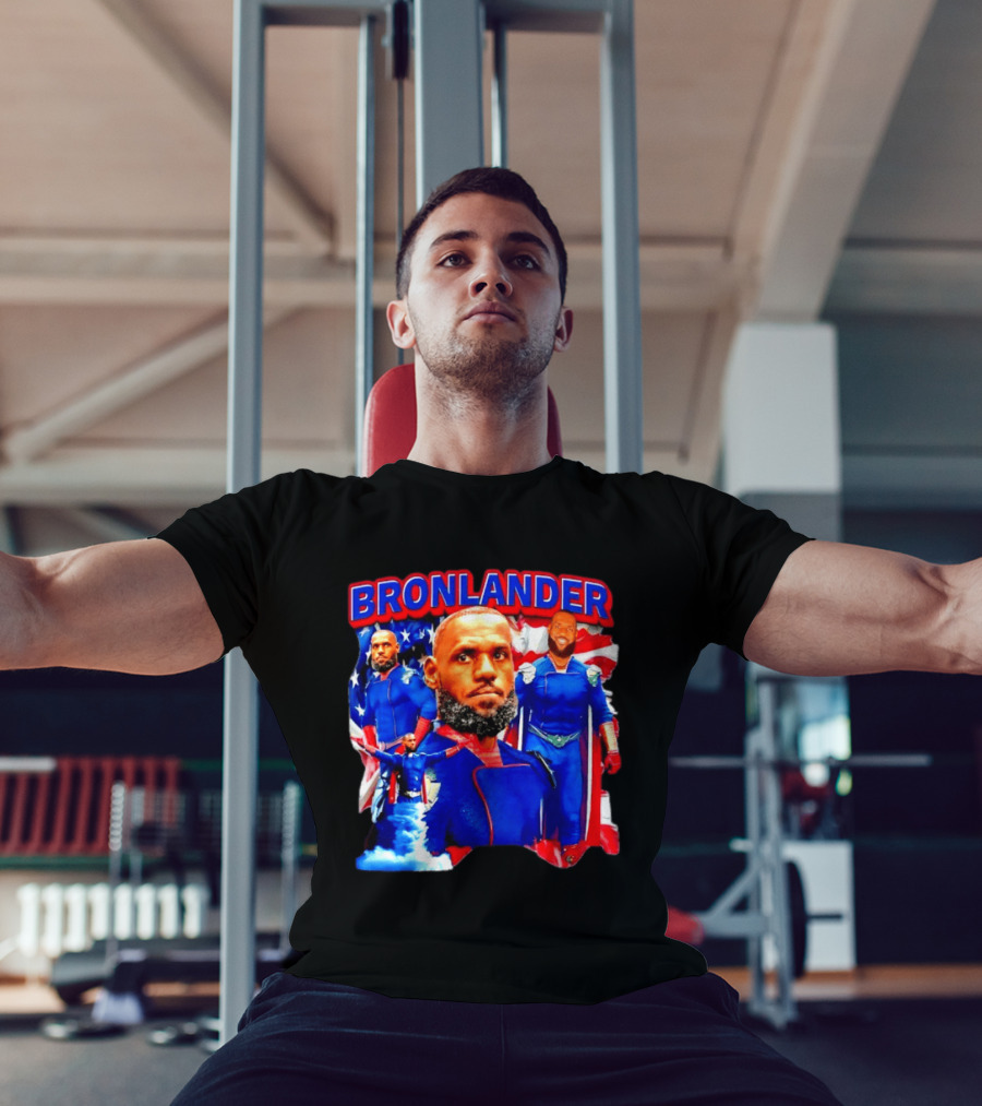 LeBron James Bronlander Basketball Superhero Fusion T-Shirt