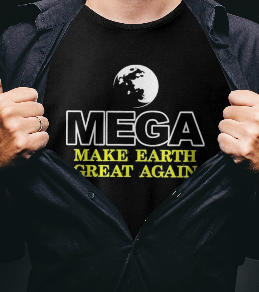 Count Binface MEGA Make Earth Great Again Planet T-Shirt