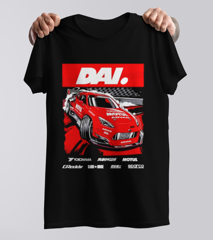 Dai Yoshihara Motul Advan Subimods Greddy Kaido House Sparco Yokohama Racing Car T-Shirt