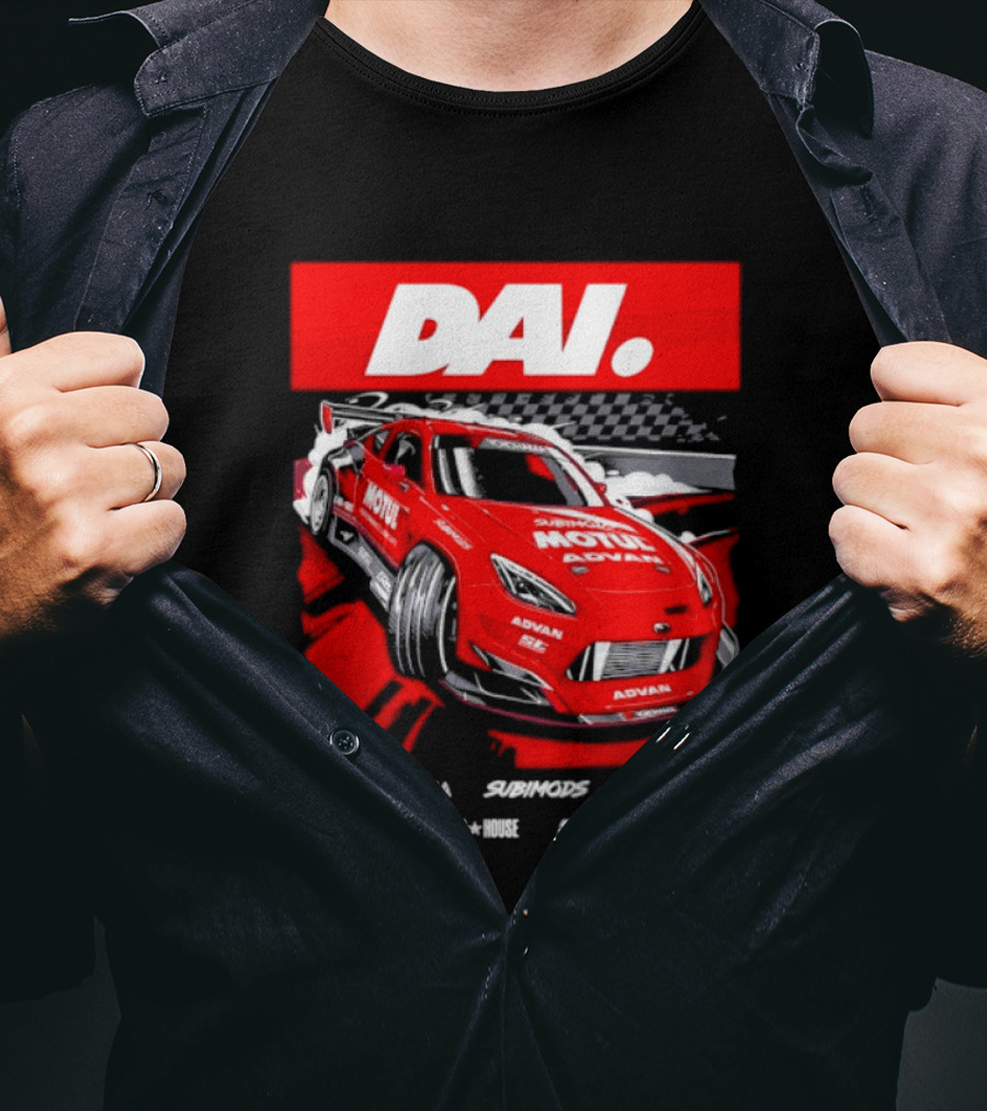 Dai Yoshihara Motul Advan Subimods Greddy Kaido House Sparco Yokohama Racing Car T-Shirt