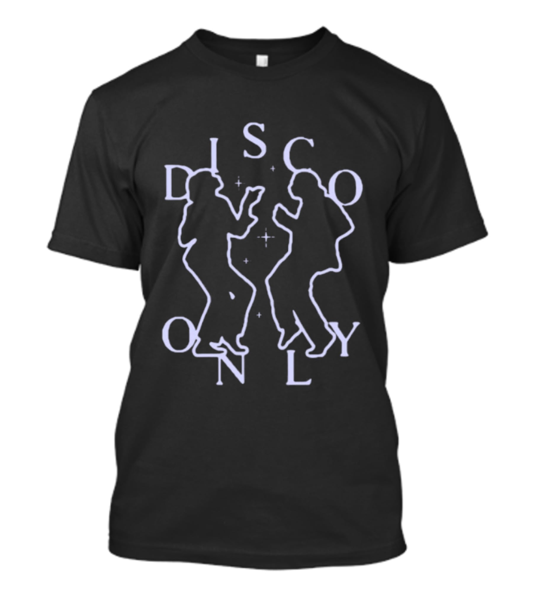Disco Only Dancing 70s Nightclub Silhouette Retro Vibes T-Shirt