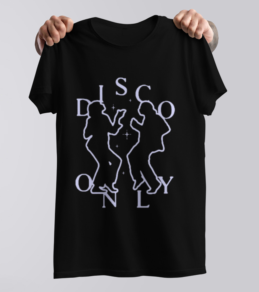 Disco Only Dancing 70s Nightclub Silhouette Retro Vibes T-Shirt