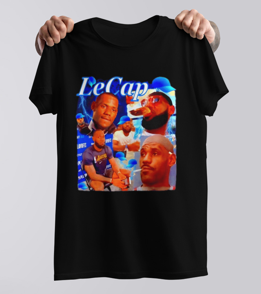 LeBron James LeCap Lakers Playoffs Meme T-Shirt