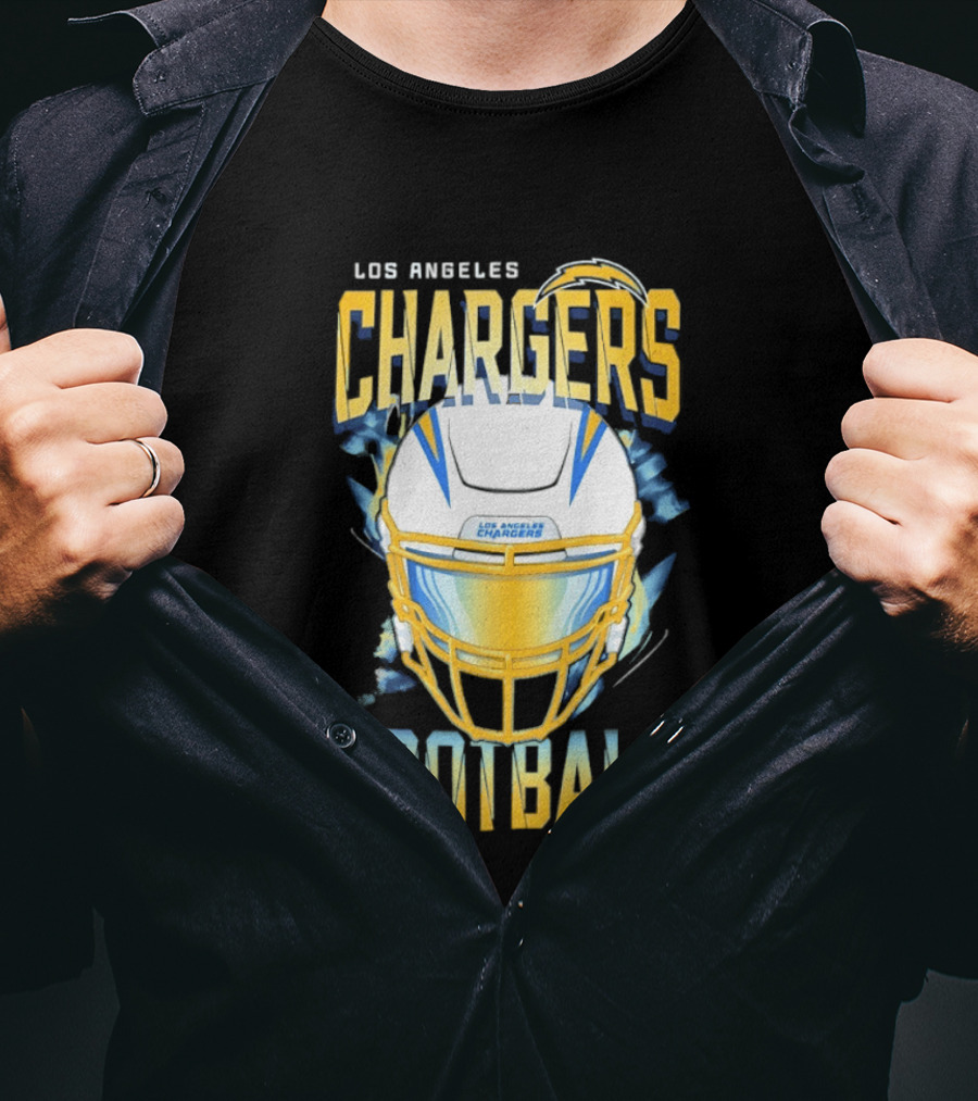 Los Angeles Chargers Football Helmet 2026 Season Team Spirit T-Shirt