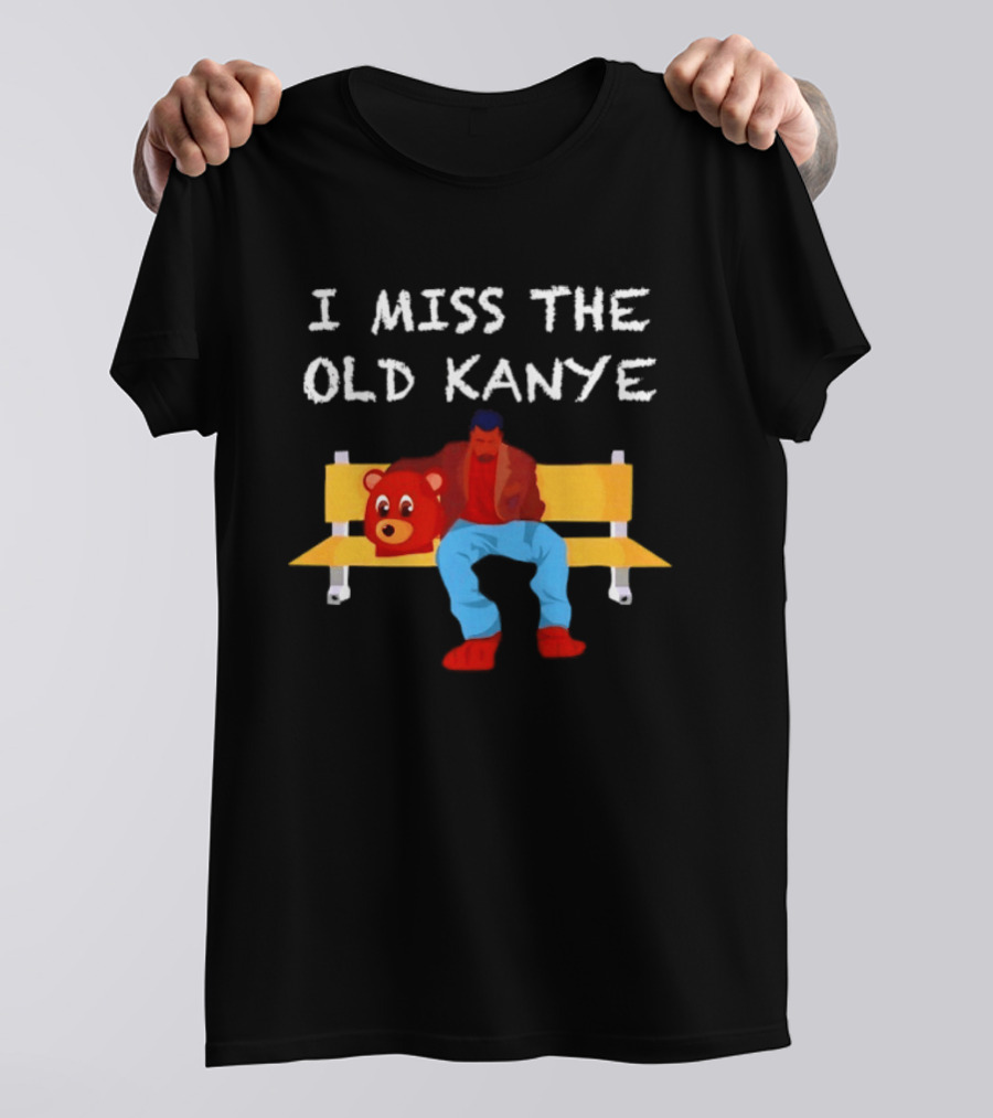 I Miss The Old Kanye Bear College Dropout Bench Scene T-Shirt