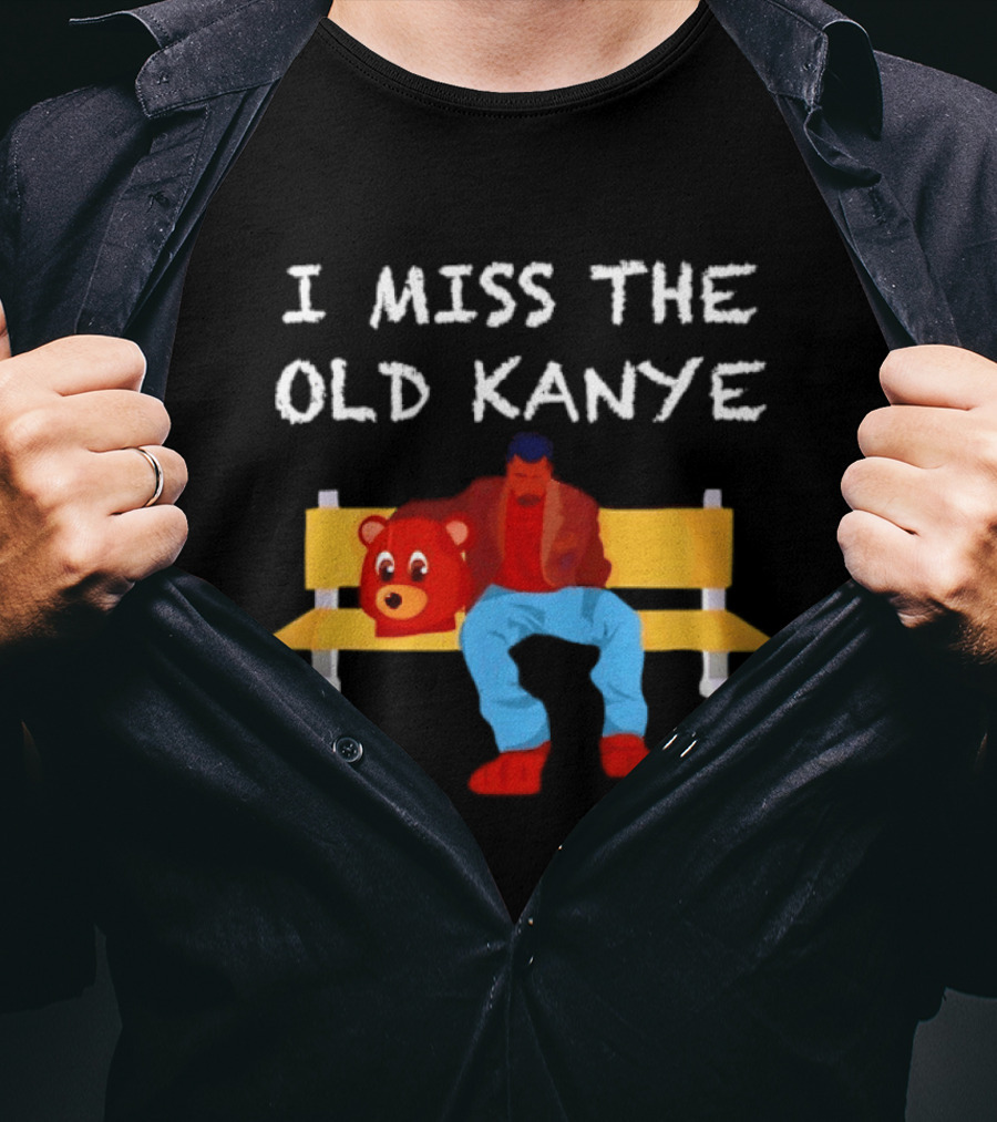 I Miss The Old Kanye Bear College Dropout Bench Scene T-Shirt