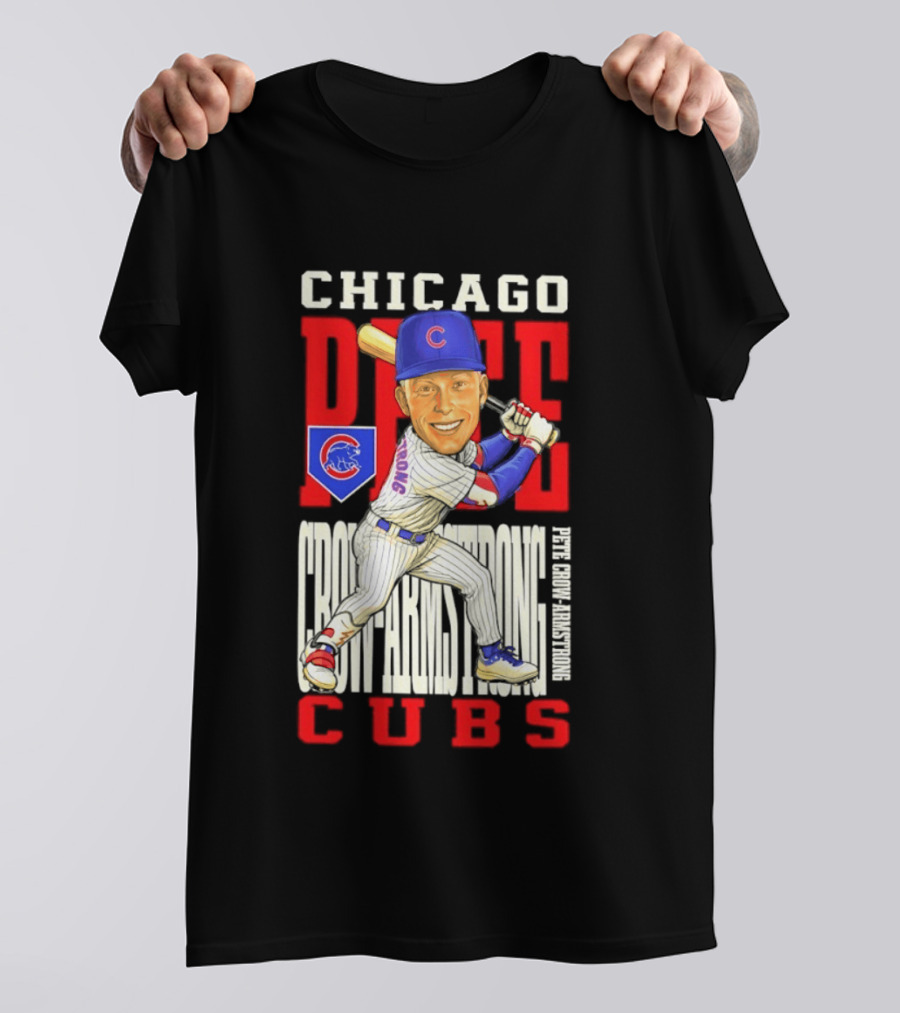 Chicago Pete Cubs Baseball Caricature Clash T-Shirt