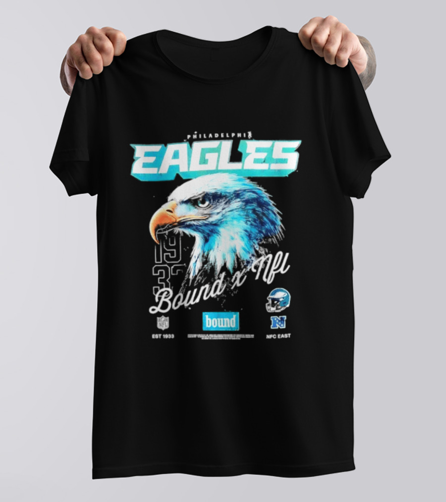 Philadelphia Eagles Bound NFC East 1933 Bird Head Helmet NFL T-Shirt