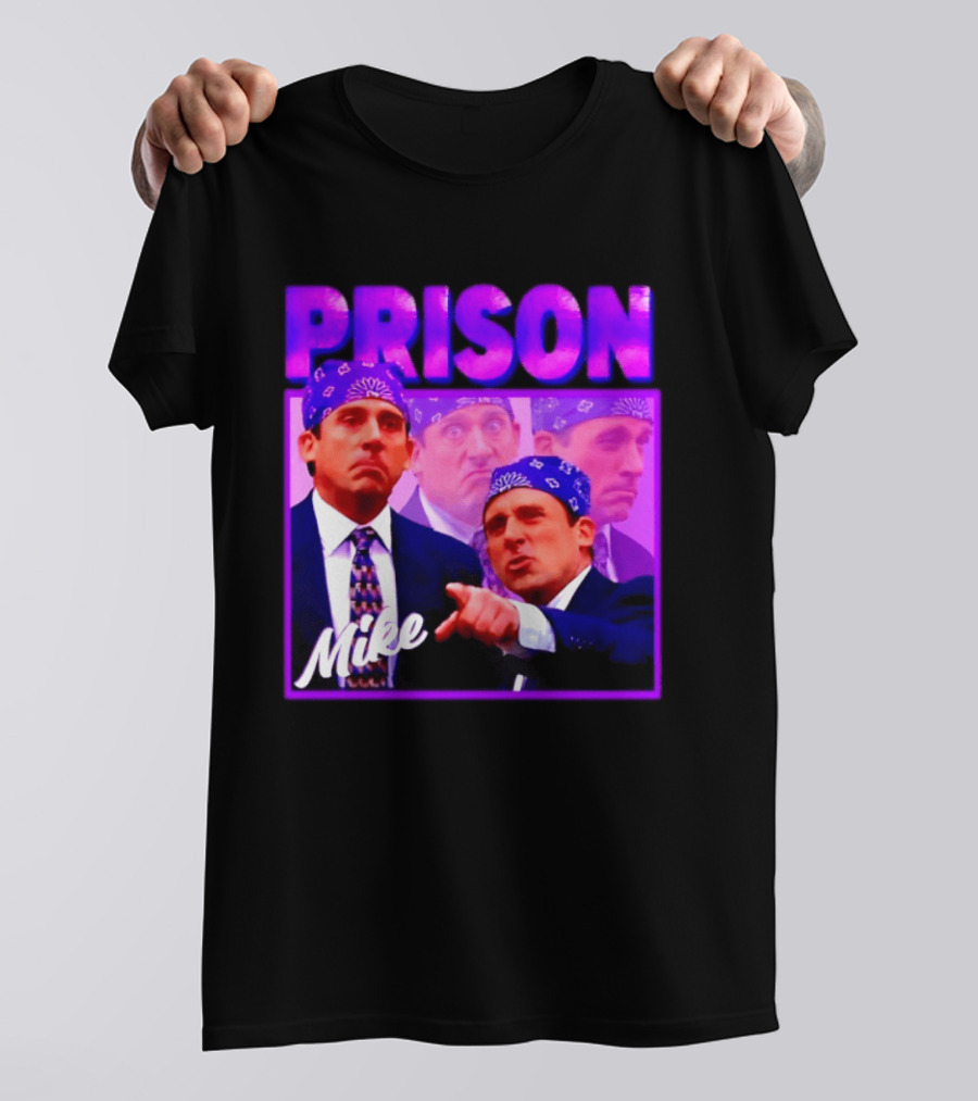 Prison Mike The Office Steve Carell Michael Scott Bandana Suit T-Shirt