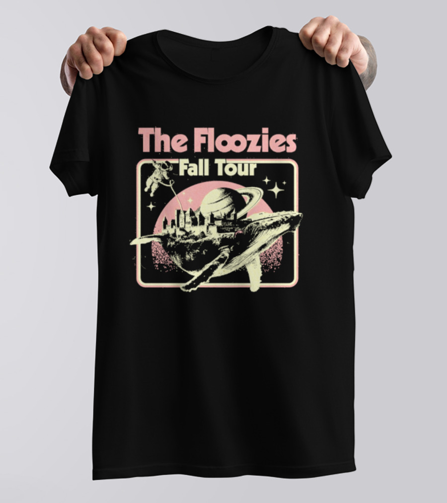 The Floozies Fall Tour Astronaut Whale Castle Space Adventure T-Shirt