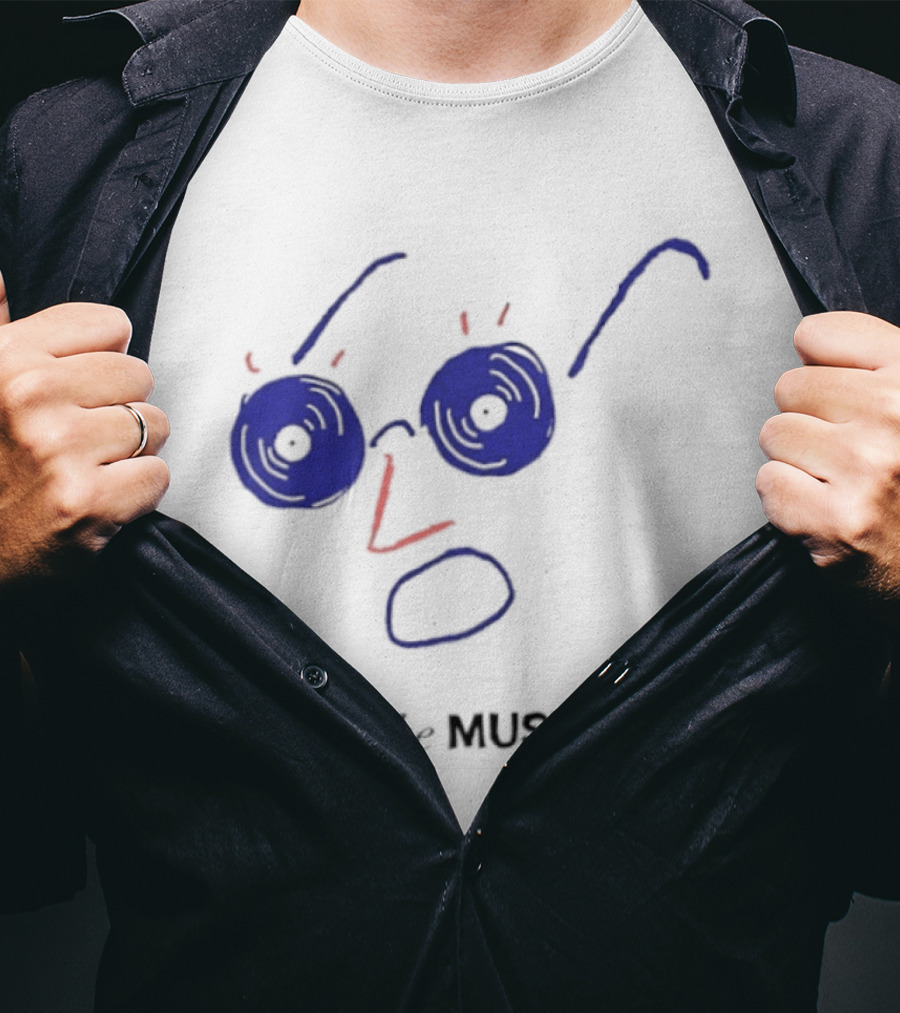 Face The Music Vinyl Record Audiophile Minimalist T-Shirt