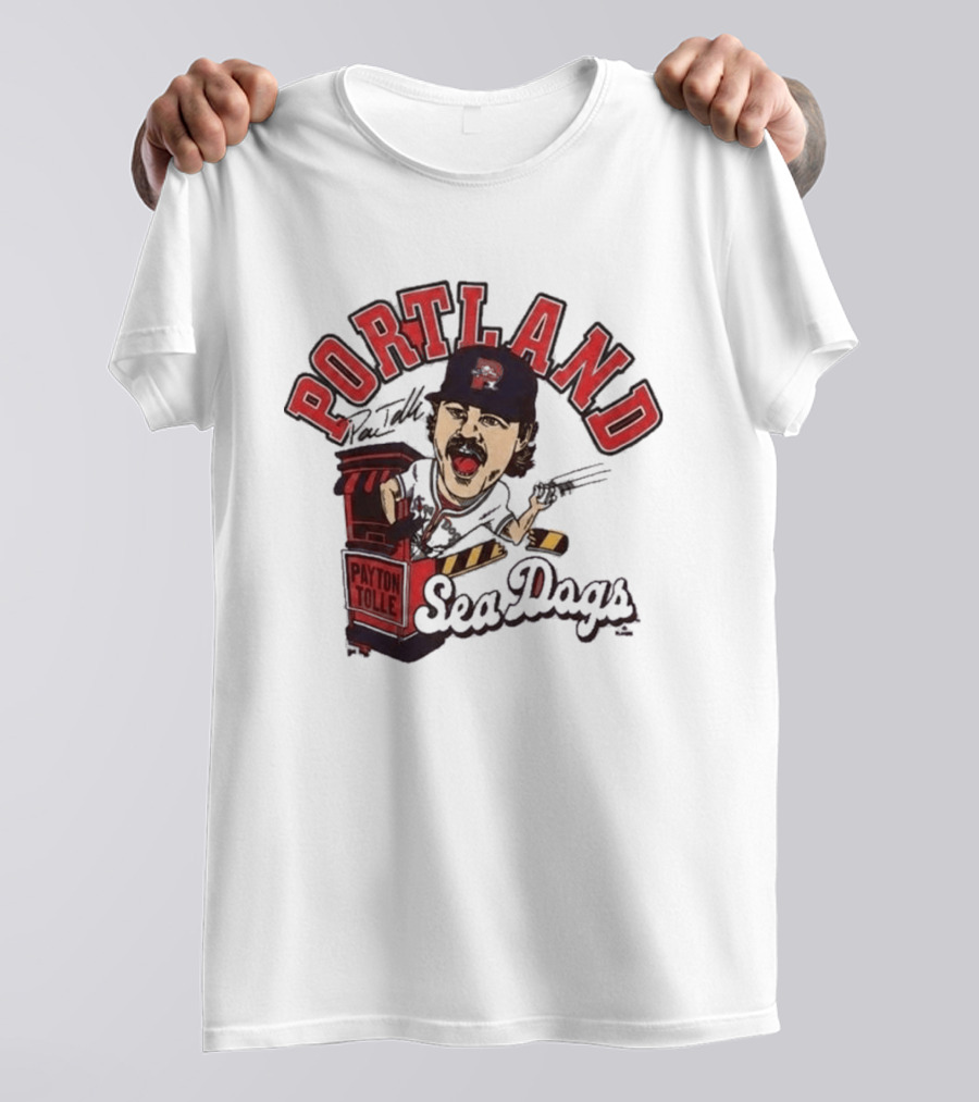 Payton Tolle Portland Sea Dogs Baseball T-Shirt