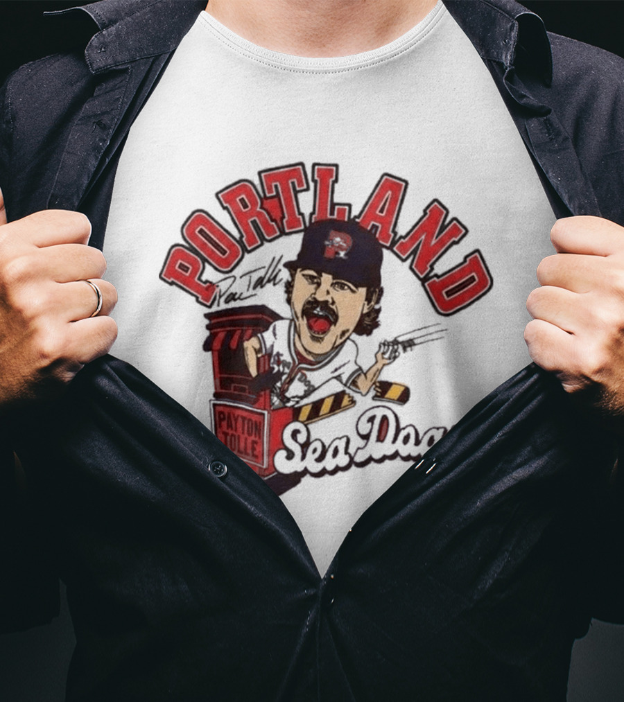 Payton Tolle Portland Sea Dogs Baseball T-Shirt