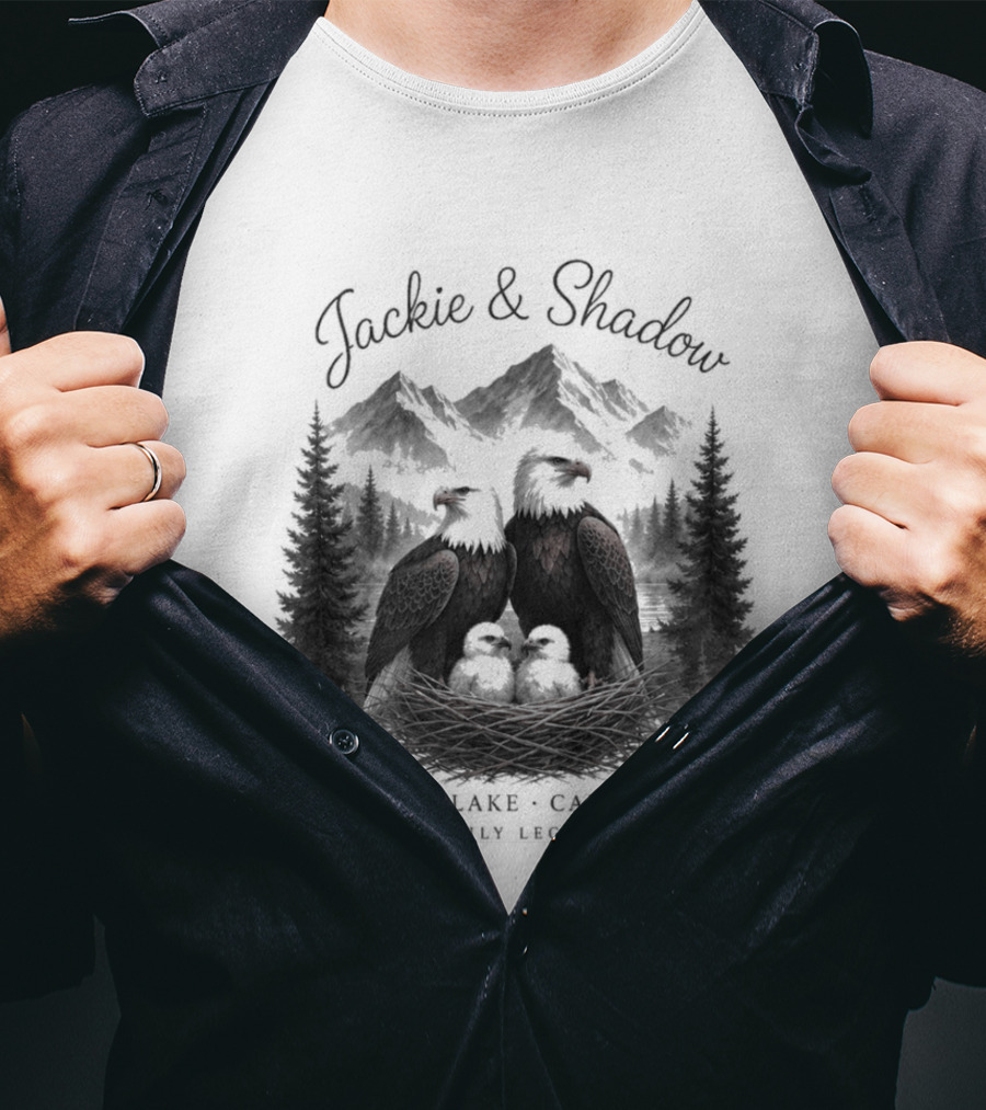Jackie And Shadow Bald Eagles Big Bear Lake California Family Legacy T-Shirt