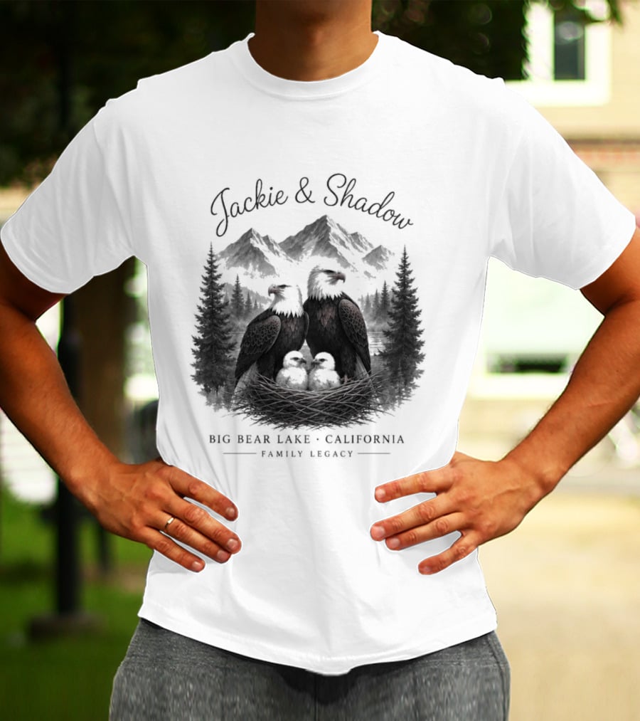 Jackie And Shadow Bald Eagles Big Bear Lake California Family Legacy T-Shirt