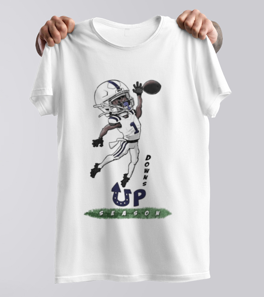 Josh Downs Indianapolis Colts Up Season Football Catch T-Shirt