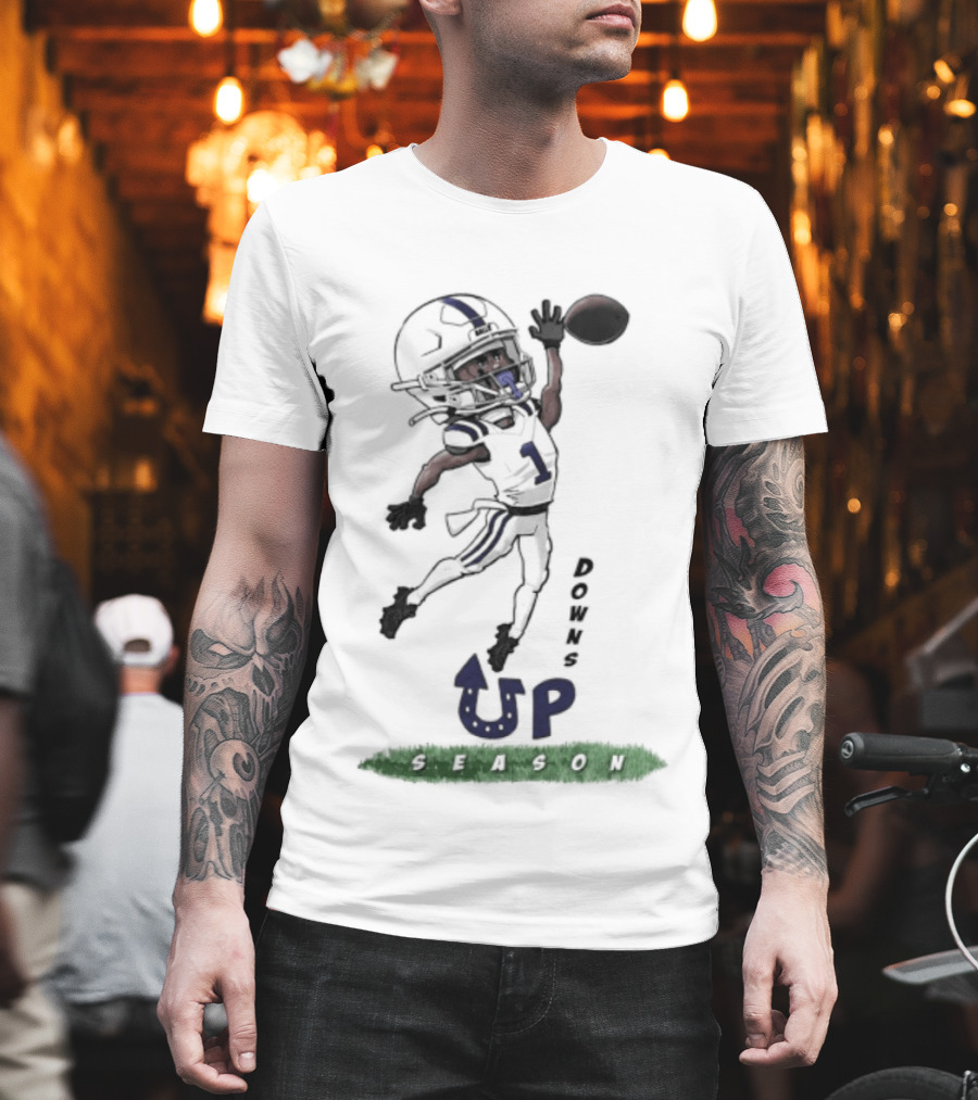 Josh Downs Indianapolis Colts Up Season Football Catch T-Shirt