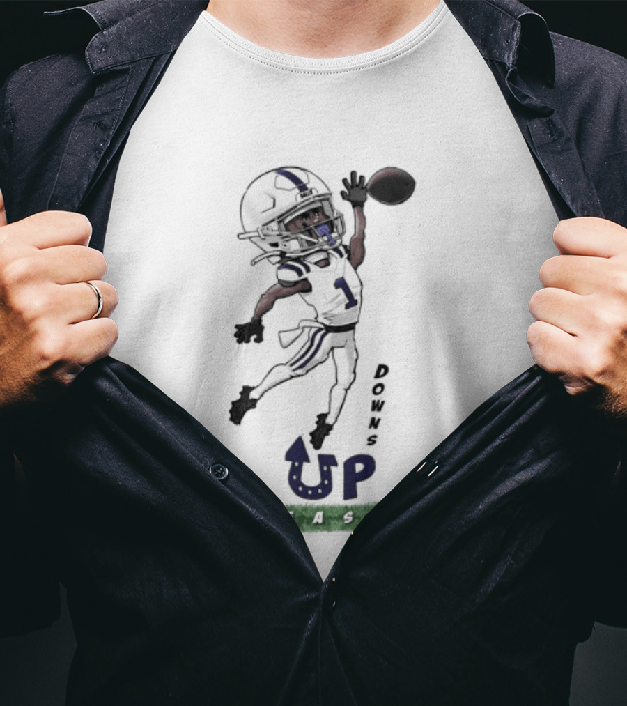 Josh Downs Indianapolis Colts Up Season Football Catch T-Shirt
