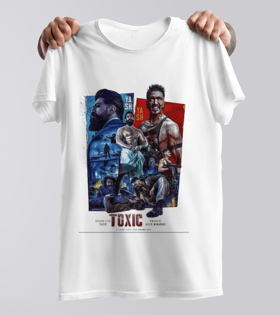 Yash Toxic A Fairy Tale For Grown Ups Rugged Warrior Action Adventure T-Shirt