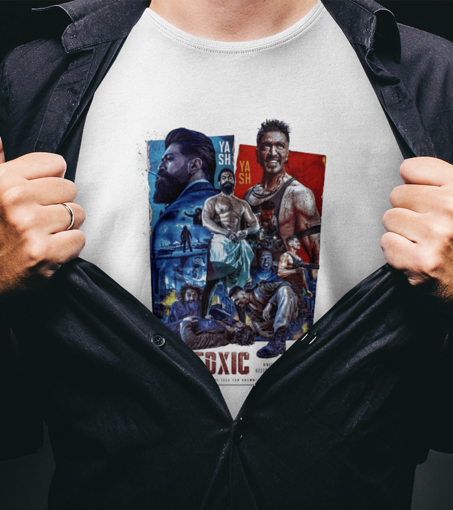 Yash Toxic A Fairy Tale For Grown Ups Rugged Warrior Action Adventure T-Shirt