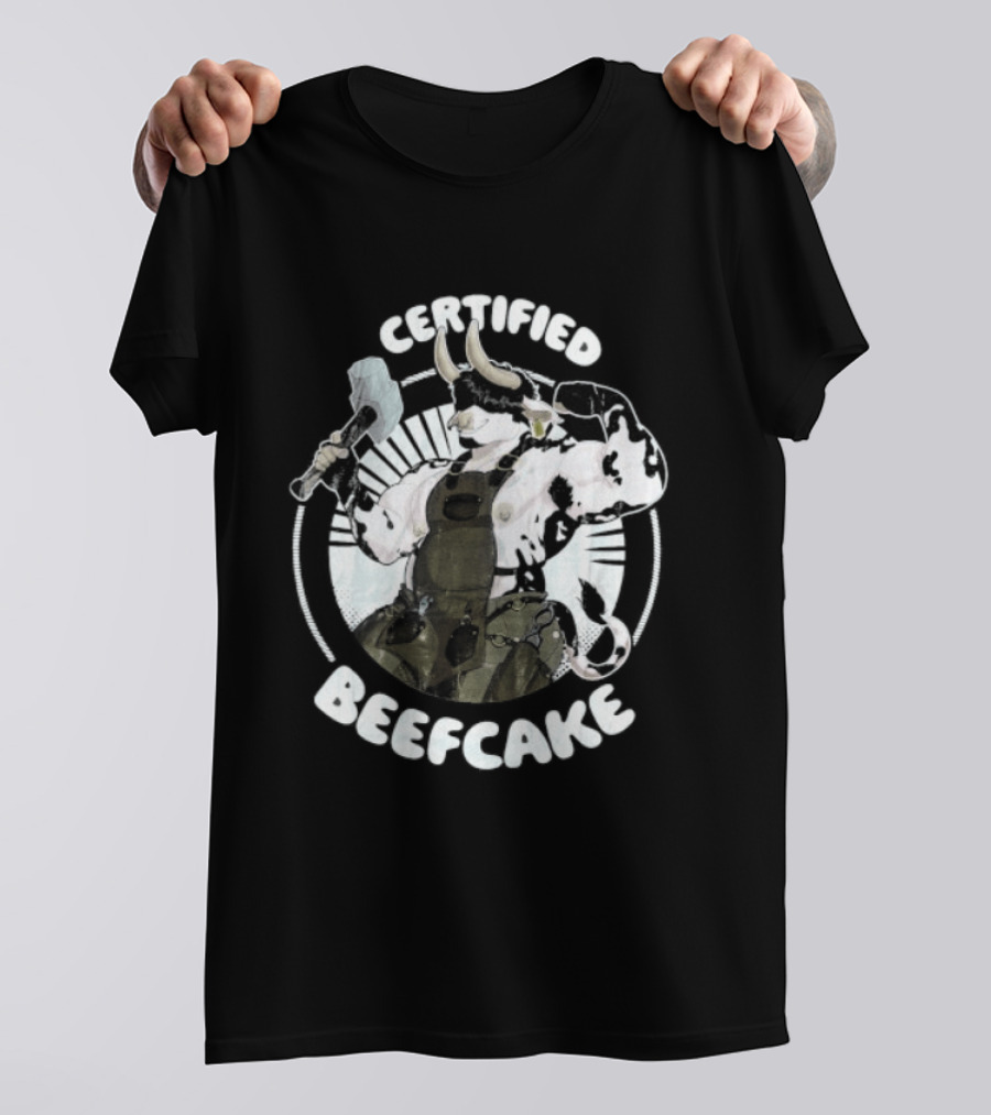 Certified Beefcake Muscular Bull Blacksmith T-Shirt