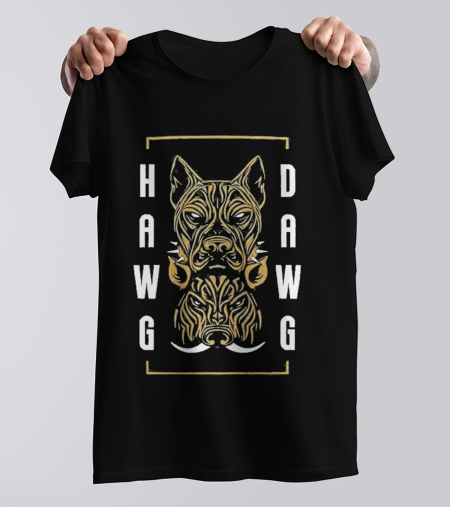 Hawg Dawg Pitbull Boar Two Faced Canine T-Shirt