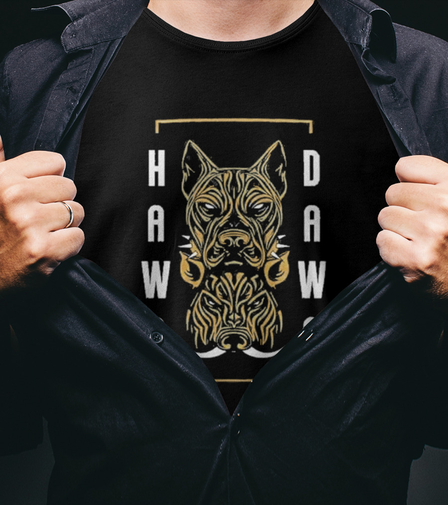 Hawg Dawg Pitbull Boar Two Faced Canine T-Shirt