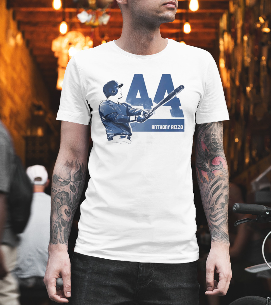 Anthony Rizzo 44 Swing Chicago Cubs Slugger T-Shirt