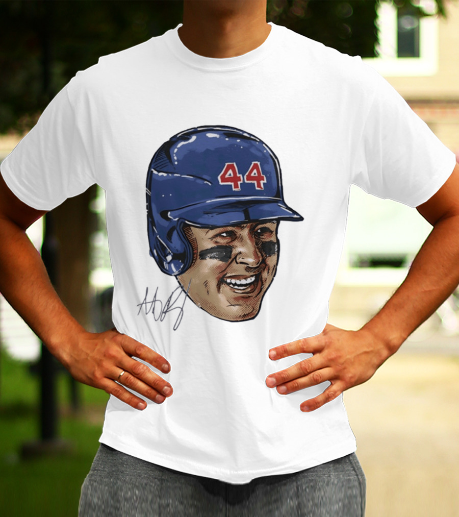 Anthony Rizzo 44 Chicago Cubs Iconic Smile Swag Head T-Shirt