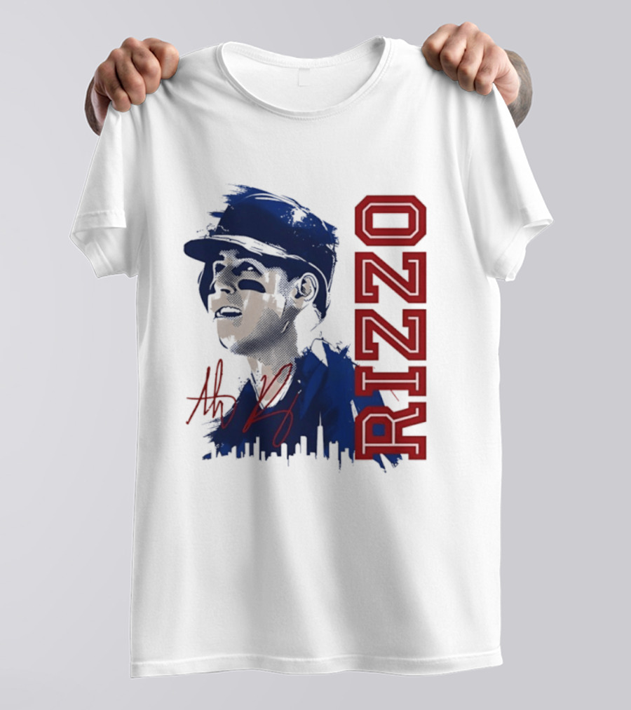Anthony Rizzo Cubs Splatter Illustration Rizzo T-Shirt