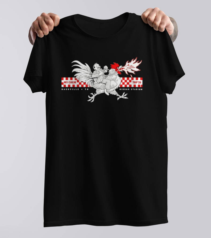 My Chem TBP'26 Nashville TN Nissan Stadium Rooster T-Shirt