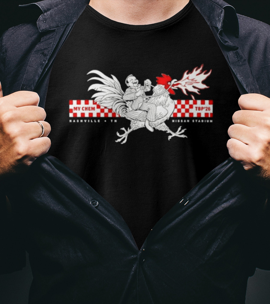 My Chem TBP'26 Nashville TN Nissan Stadium Rooster T-Shirt