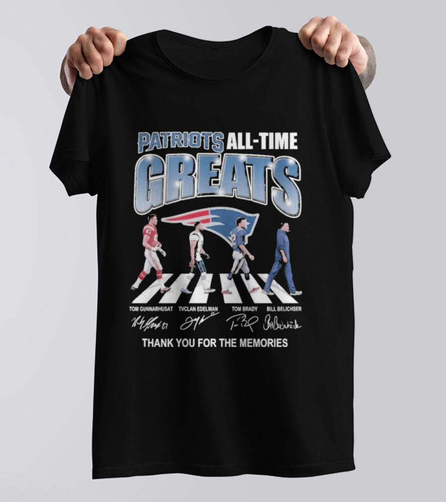 Patriots All Time Greats Thank You For The Memories T-Shirt