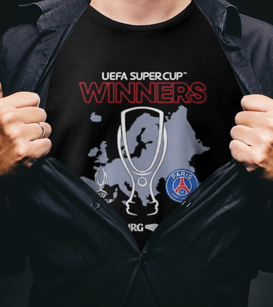 UEFA Super Cup Winners Paris Saint Germain Salzburg 2026 T-Shirt