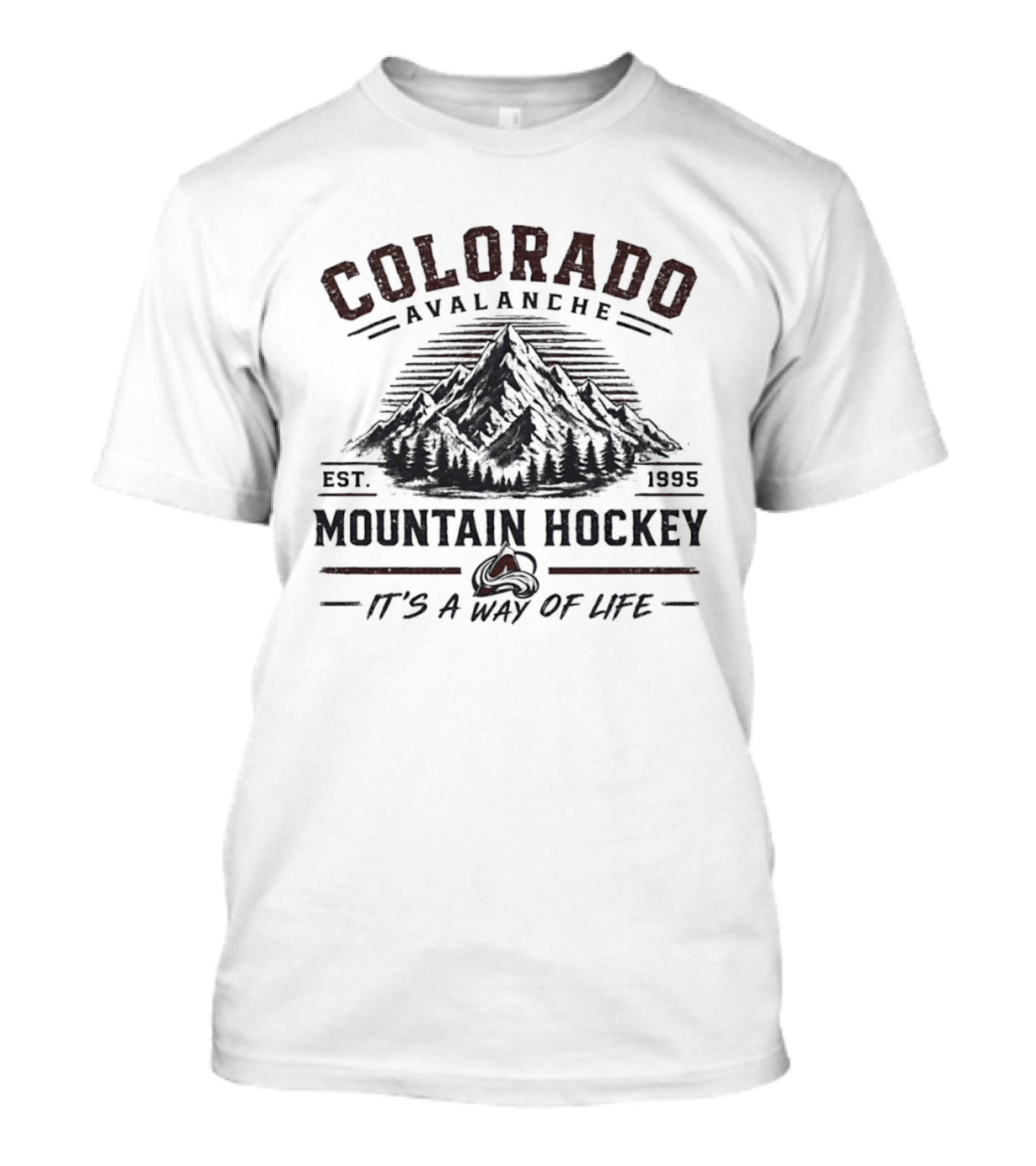 Colorado Avalanche Rocky Mountain Hockey Est. 1995 It's A Way Of Life T-Shirt