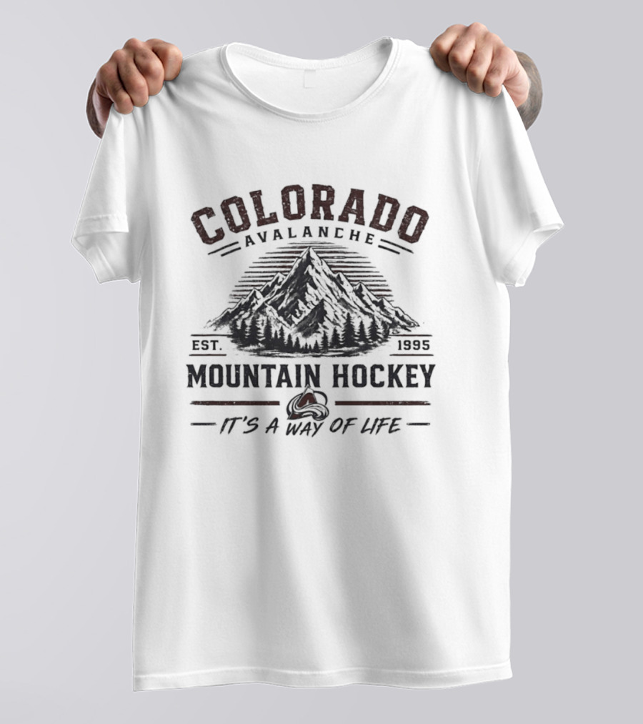 Colorado Avalanche Rocky Mountain Hockey Est. 1995 It's A Way Of Life T-Shirt
