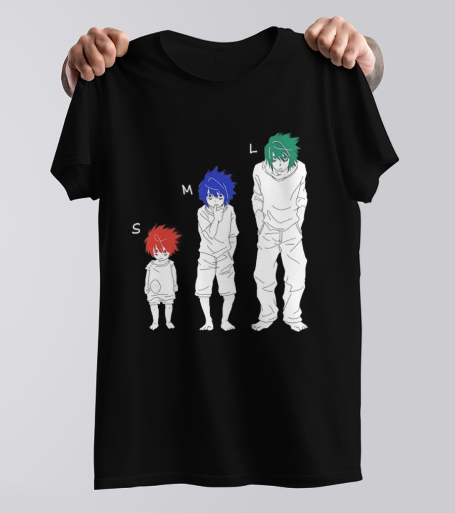 S M L Beyond Birthday Mello L Lawliet Colorful T-Shirt