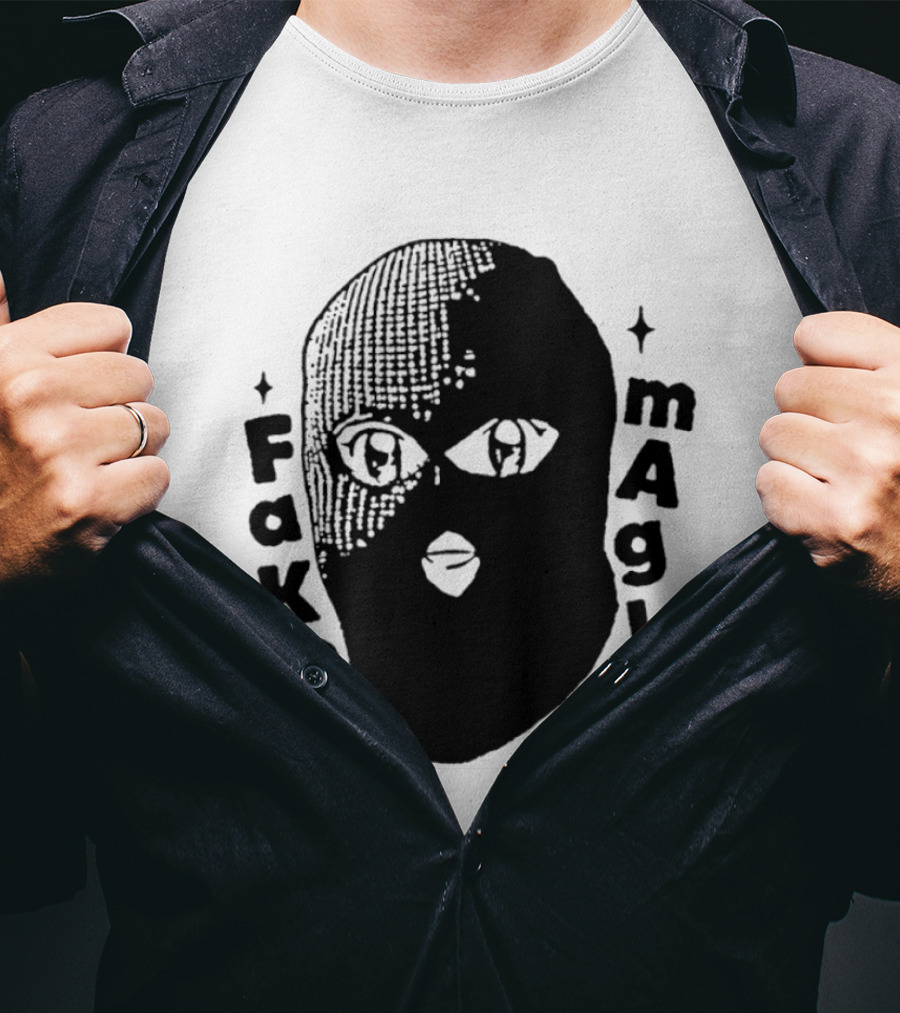 Fake Magic Anime Eyes Balaclava Ski Mask T-Shirt