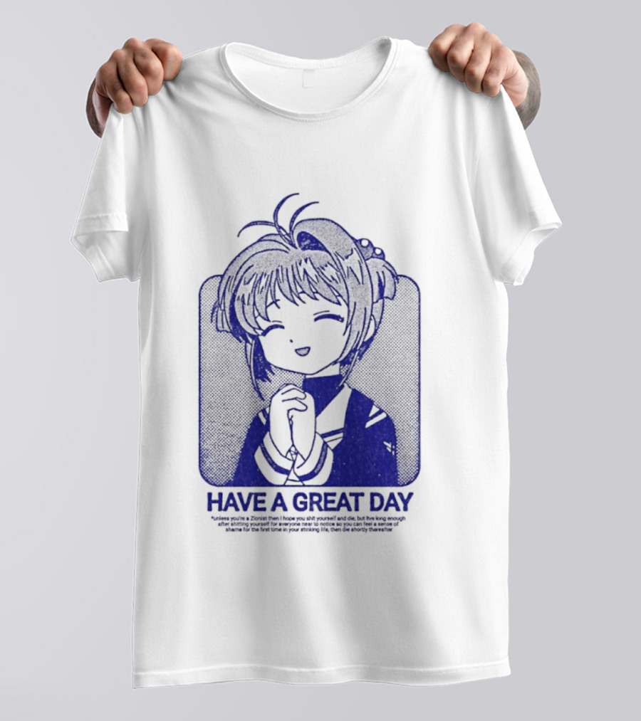 Have A Great Day Sakura Kinomoto Anime Cardcaptor Look T-Shirt