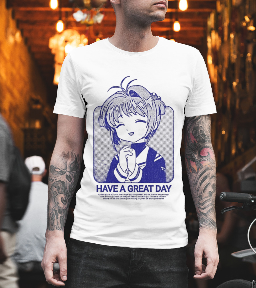 Have A Great Day Sakura Kinomoto Anime Cardcaptor Look T-Shirt