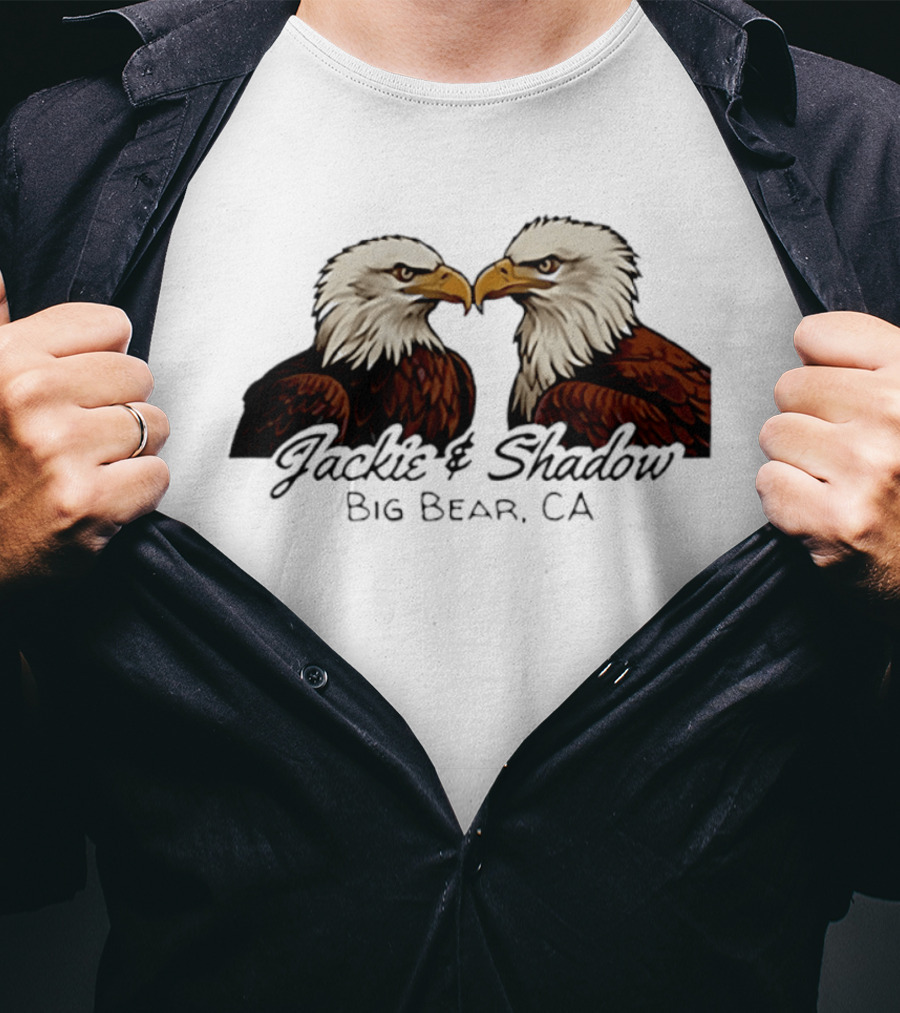 Jackie And Shadow Bald Eagles Big Bear CA Wildlife Pair T-Shirt