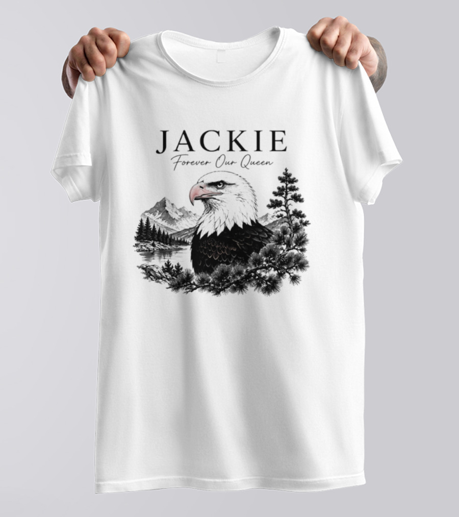 Jackie Forever Our Queen Eagle Mountain Landscape T-Shirt
