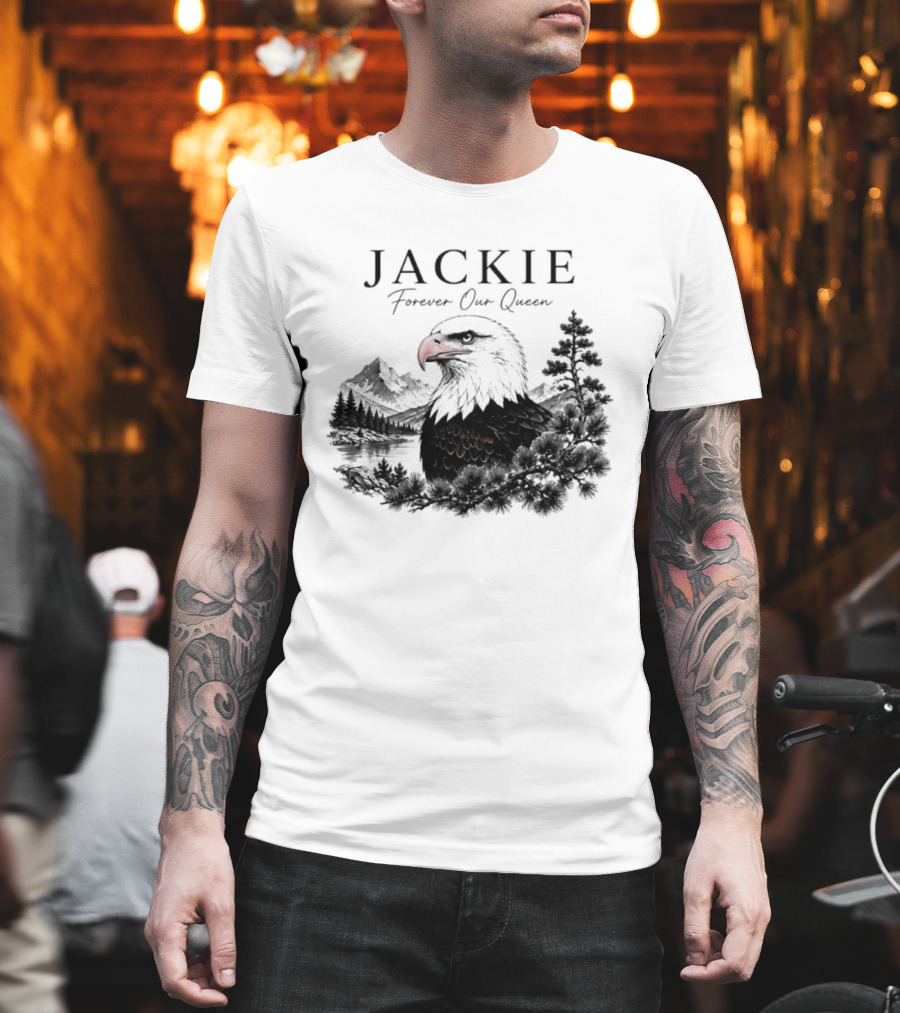 Jackie Forever Our Queen Eagle Mountain Landscape T-Shirt