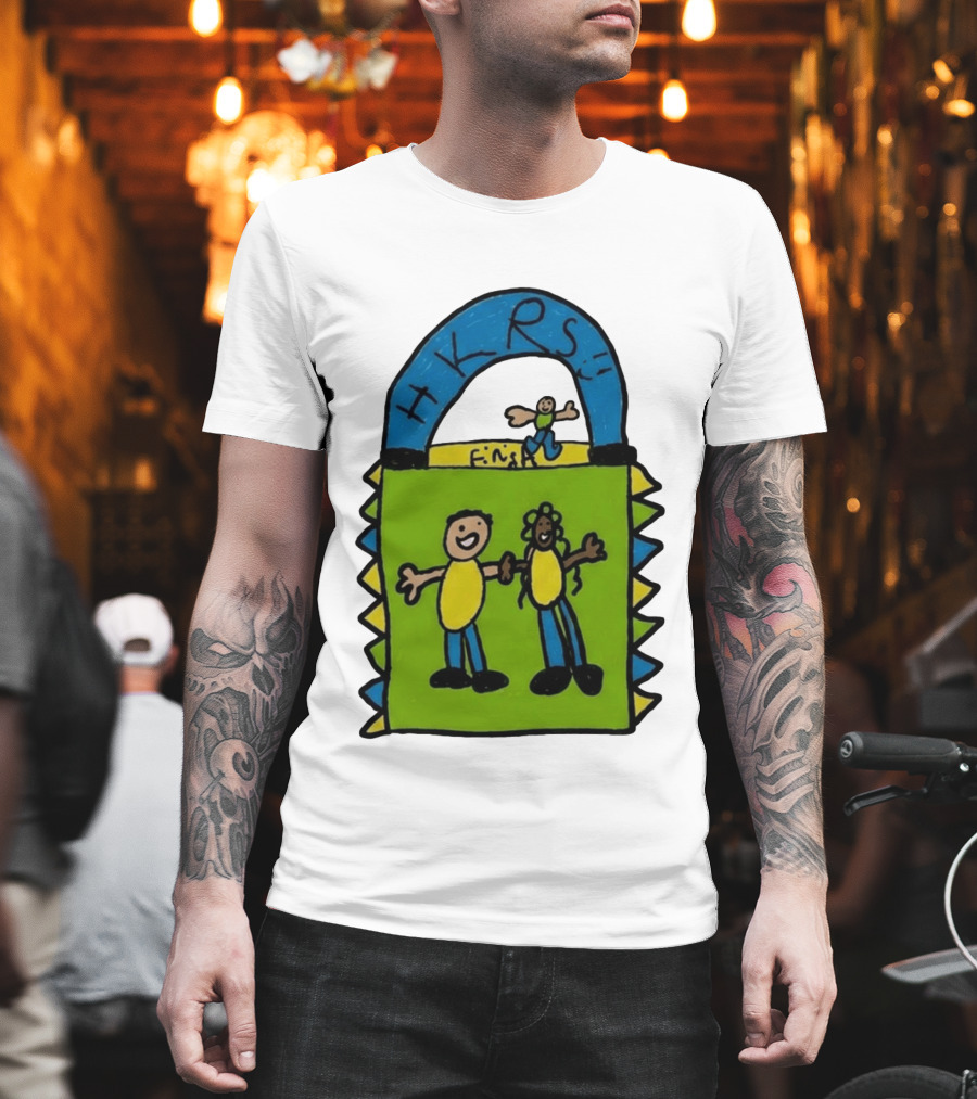 HKRS Kanick Healthy Running Series Fun Finish Line Kids Drawing T-Shirt