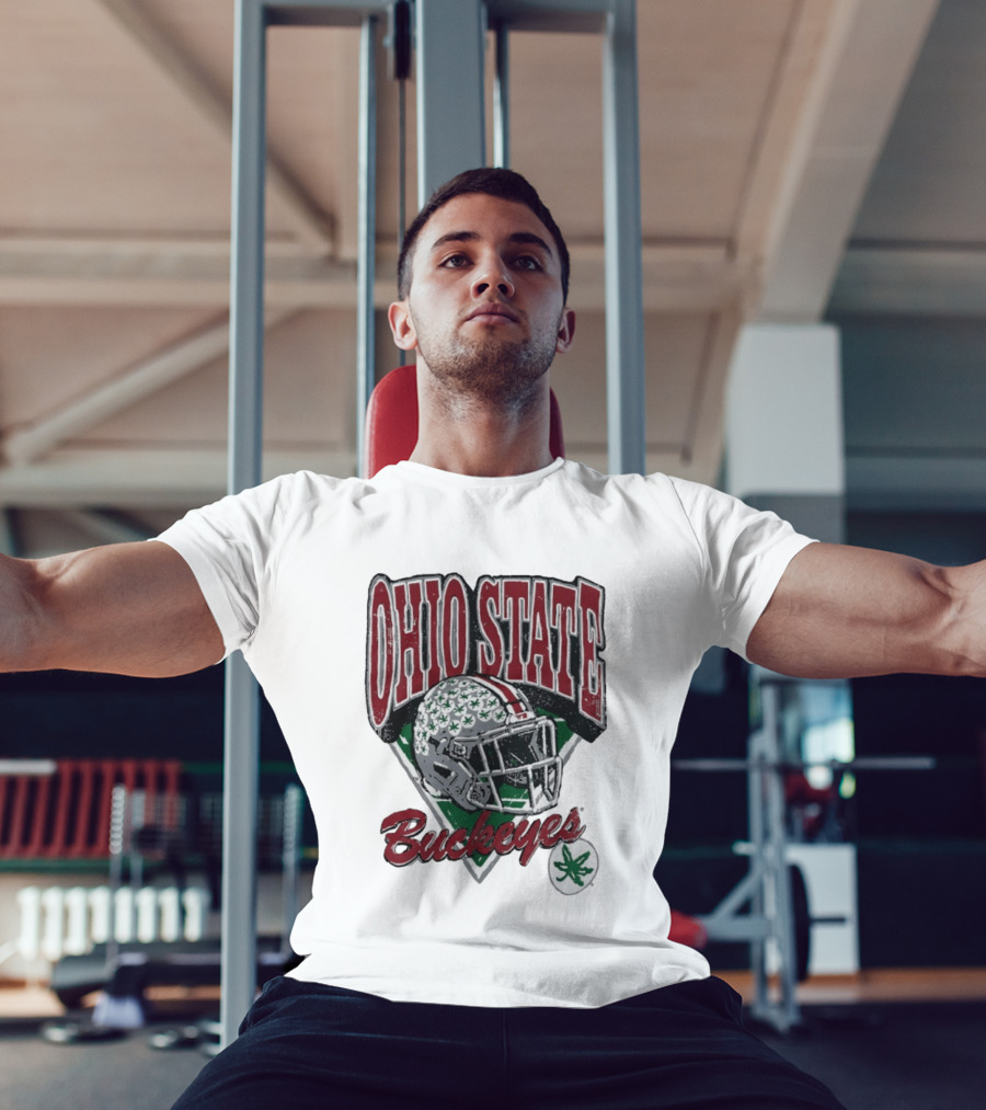 Ohio State Buckeyes Helmet Football Pride T-Shirt